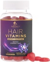 ויטמינים לשיער עם ביוטין 5000 mcg - חזק יותר, שיער רדיאנט, עור וציפורים תוספת - ויטמין E & C, תמיכה צמיחה שיער עבור נשים וגברים, non-GMO & Gluten חינם - 60 מסטיק