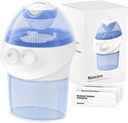 מערכת Irrigation Nsal Irrigation System, Sinus Rinse Kit with 1 Nose ניקויer & 15 Salt Packets, Self-Cleaning & Automat Waste Collection, Rechargeable Sinus Rinse Bottle for Relieving Nasal Discomfort