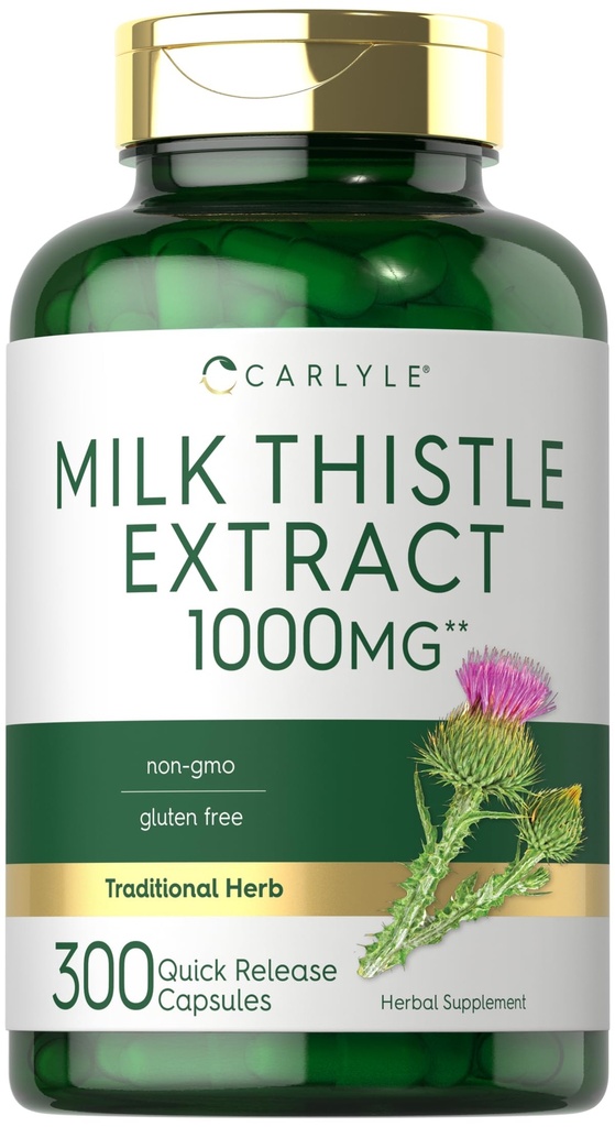 Carlyle Milk Thistle | 300 קפסולות | Non-GMO, Gluten Free Extract