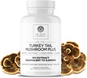 DR. EMIL NUTRITION טורקיה Tail Mushroom קפסולות - טורקיה Tail Mushroom תוסף עבור Immunity & Gut Health - Elite Formula with Lion's Mane, Chaga, Reishi & Maitake