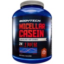 אבקת חלבון BODYTECH Micellar Casein, שחרור איטי עבור Overnight שריר התאוששות - 24 גרמים של חלבון לשרת - שוקולד עשיר (4 פאונד)