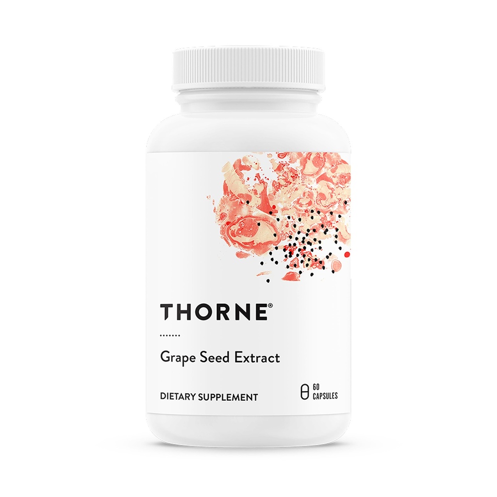 THORNE - Grape Seed Extractd Extract (Formerly O.P.C. 100) - Grape Seed Phytosome for Antioxidant Support * - 60 קפסולות