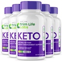 מעבדות גילוח - Trim Life Labs Keto כמוסות - גלולות הרזיה - תמיכה פורמולה כוח מקסימלי, Keto +ACV תוסף (300 קפסולות)