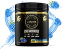 טרום עבודה אבקה Blue Raspberry Performance בלגן אנרגיה עם Caffeine, L-Citrulline, Beta Alaline, ההימלאיה Pink Salt - No Artificial Dyes (30 משרתים)