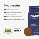 PetLab Co. - Gut & Ear Health Bundle: Probiotics for Dogs, Support Gut Health & Seasonal Allergies, & Ear Cleaner for Dogs, Supporting Yeast & בריאות תעלות אוזניים - קל להשתמש פורמולה