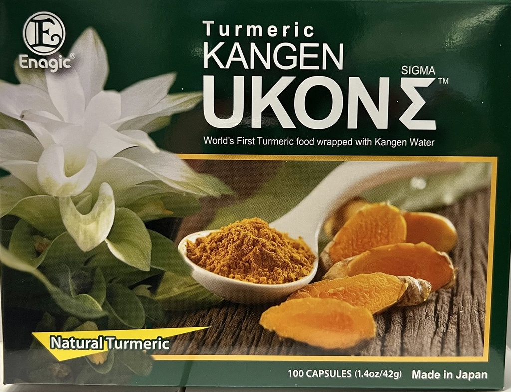 Kangen Ukon Turmeric על ידי ENAGIC 100% אורגני Multivitamins Vegeterian קפסולות