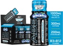 All Black Everything Energy Shots | 12 Pack | 300 מ"ג קפאין | Blue Razz | Zero Sugar | Energy Focus Supplement