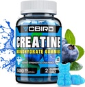 Creatine Monohydrate 5g Per משרת, No Sugar Creatine תוספי תמיכה כוח, ביצועים, אנרגיה, התאוששות, גלוקוז-Free Creatine עבור נשים וגברים, Blueberry Flavor (30 חניכיים132)
