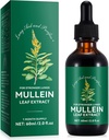 Generic Mullein Leaf Extract Extract - Lung Aid & Purifier - תמיכה נשימתית & Gentle Lung ניקויse - נשימת בריאות - טבעי ובטוח - קיצור מהיר - Vegetarian - 60 מ"ל, 1 חודש אספקה