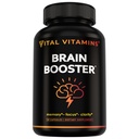 ויטמינים ויטאלים המוח תוספים עם Bacopa Monnieri - for Memory and Focus - Nootropic Brain Booster - Caffeine חינם תמיכה למבוגרים ומבוגרים - Non-GMO, 30 קפסולות