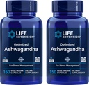 החיים הרחיבו את Ashwagandha, 150 Veg Caps (Pack of 2) - non-GMO, Gluten Free, Vegetarian קפסולות