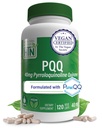 בריאות Thru Nutrition PQ 40 מ"ג 120 לשרת Pyrroloquinoline Quinone כמו PureQ | מקדם Mitochondrial Biogenesis | מוסמך טבעוני | Non-GMO Gluten Soy חינם קפסולות תוספת
