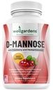 100% טהור D-Mannose עם פלט Cranberry - עוזר טיהור אימפולסים, בריאות טבעי Urinary Tract, Liver ו Bladder תמיכה קפסולות, non-GMO