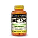 MASON NATURAL Beet Root עם Magnesium ו Calcium - לחץ דם בריא, לשמור על בריאות כוללת, 100 טבליות