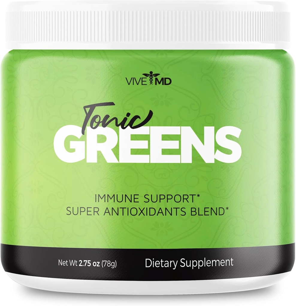 Tonic Greens אבקת ויטמין Boost תוסף פורמולה רשמית - אנרגיה ירוקה טבעית תוספת כוח - BCAA L-Glutamine ויטמין B6, אנרגיה מהפכנית לתקן בעיות (1 Pack)