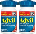 Advil Pain Reliever ו Fever להפחית, טיפול בכאב עם Ibuprofen 200 מ"ג עבור כאב משותף, שריר Ache וקטין Arthritis כאב הקלה - 200 טבליות עם Easy Open Arthritis Cap