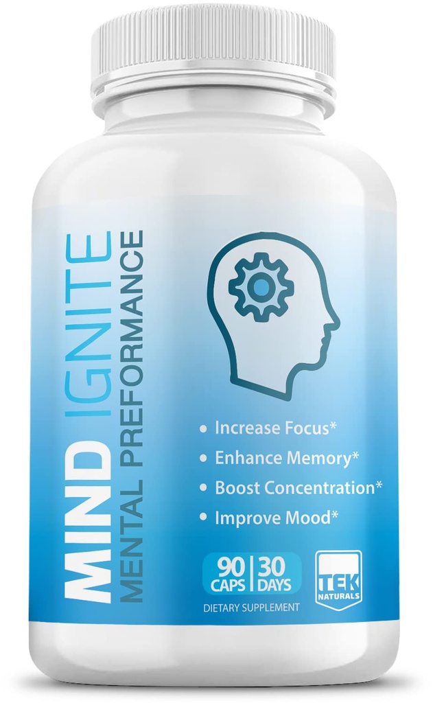 Mind IgniteTM 16 Ingredients - תוספת חיזוק Nootropic המוח תוספת עבור Focus, אנרגיה, זיכרון, קלרנסנס, ריכוז ועוד
