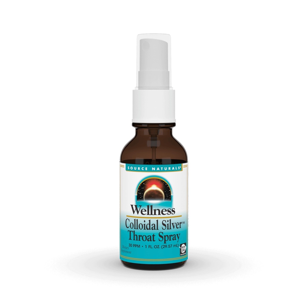 מקור: Naturals Wellness Colloidal Silver 30 PPM Liquid Spray