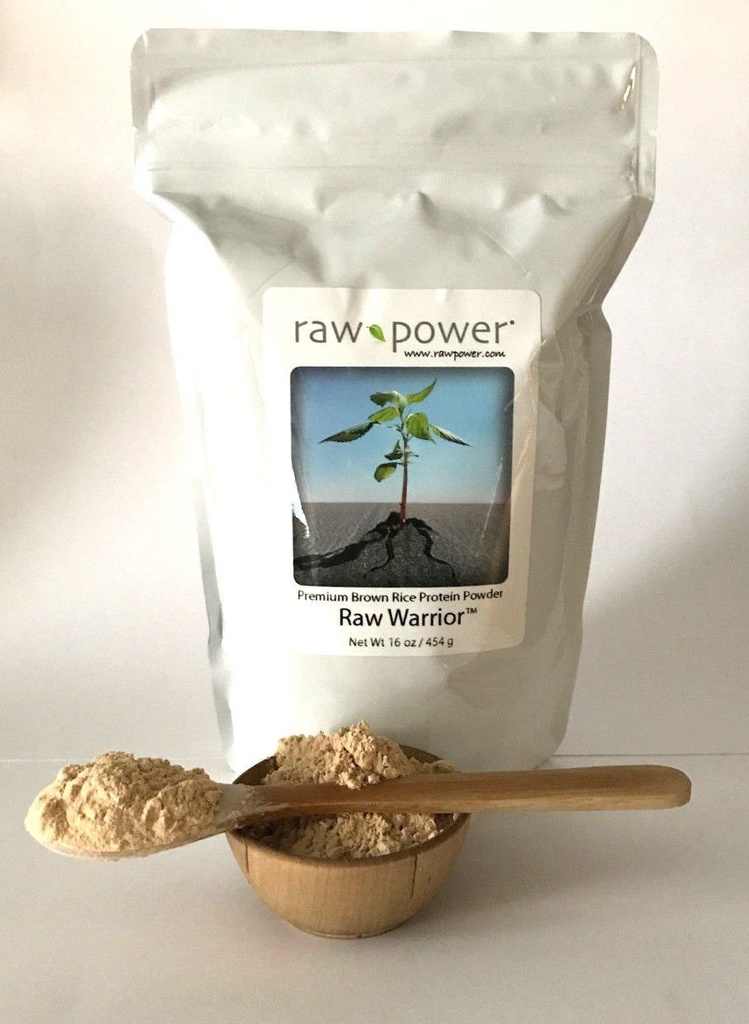 Raw Power Raw Warrior Brown Rice אבקת חלבון (16 oz, Premium)