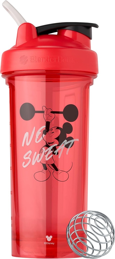 בלנדר בוטל מיקי & Friends Shaker Bottle Pro סדרה, מושלמת לשקיות חלבונים ו-Pre Workout, 28-Ounce (C05115)