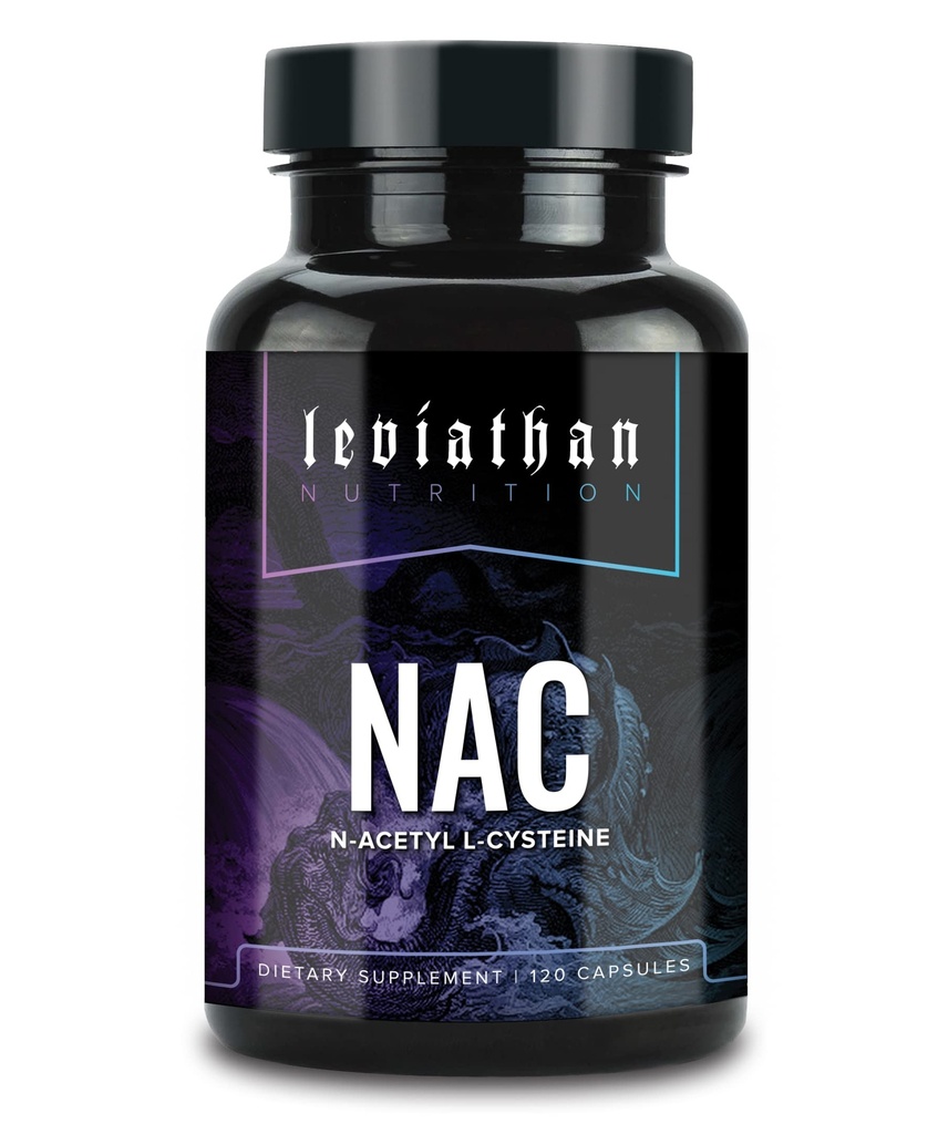Loathan Nutrition NAC תוסף N-Acetyl Cysteine עבור Lung, Liver, Immune Support - תמיכה אנטי-חמצן פוטנטנטית לרמות של 600 מ"ג, 120 קפסולות