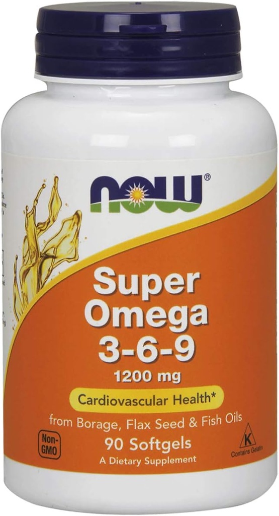 Now Foods - Super אומגה 3-6-9 1200 מ"ג