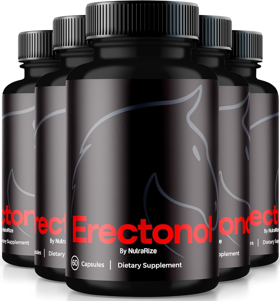 (5 Pack) Erectonol קפסולות לגברים, Erectonol זכר דיאטה תוספת, יומית פורמולה עבור בריאות גברים ו Peak Performance, גלולות פורמולה מתקדמות עבור סגנון חיים פעיל, ביקורות (300 קפסולות)
