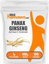 BulkSupplements.com Geneseng Root Extraction - Panax גינזנג תוסף, Herbal Supplement - טבעוני וגלוטן חינם, 1g לכל משרת, 100g (3.5 oz) (Pack of 1)