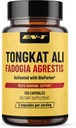 EN-1 Tongkat Ali for Men (Longjack) Fadogia Agrestis ו טונגקאט עלי תוספת 1205 מ"ג לשרת עם BioPerine, טונגאט-אלי לגברים - 120 קפסולות טונקיט-אל לונג ג'ק