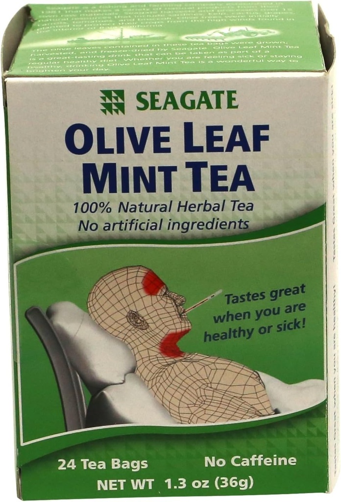 Seagate מוצרים אוליבייק Leaf Herbal Mint Tea 24 Count (חבילה של 1)
