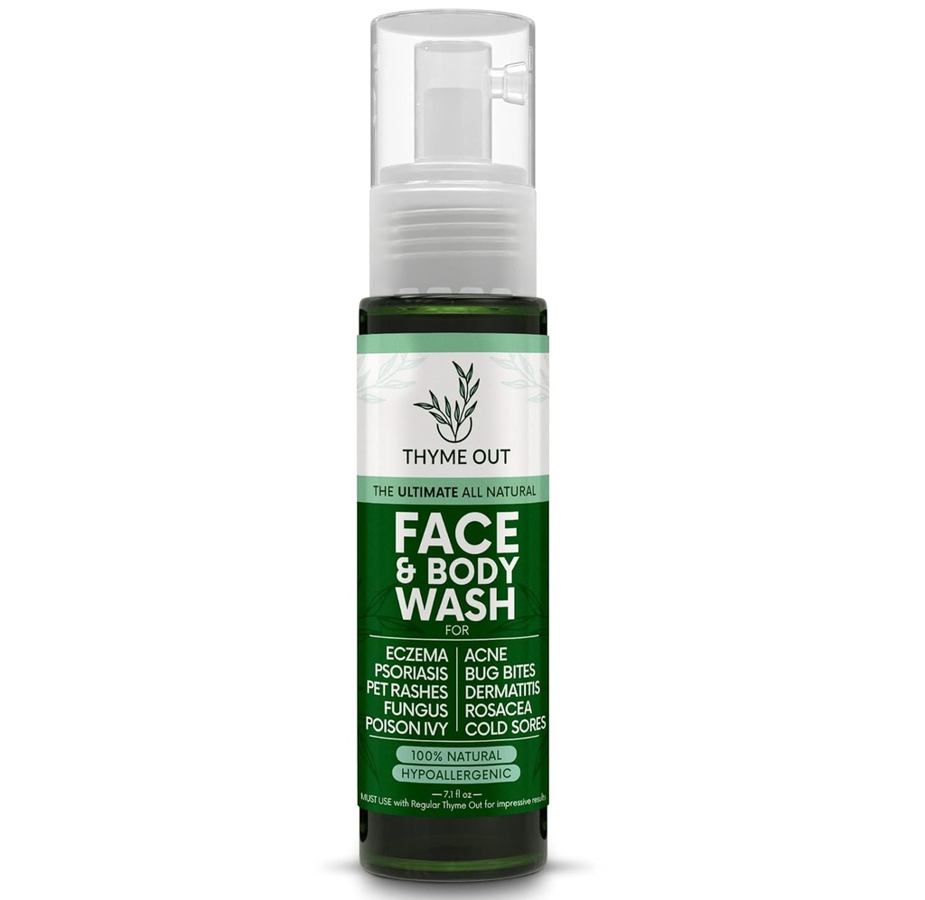 All Natural Face & Body Wash for Eczema, Psoriasis, Pet Rashes, הרעל Ivy, Acne, באג Bites, Dermatitis, Rosacea & Cold Sores - Soothes Itching, and Irritation (7.1 oz)