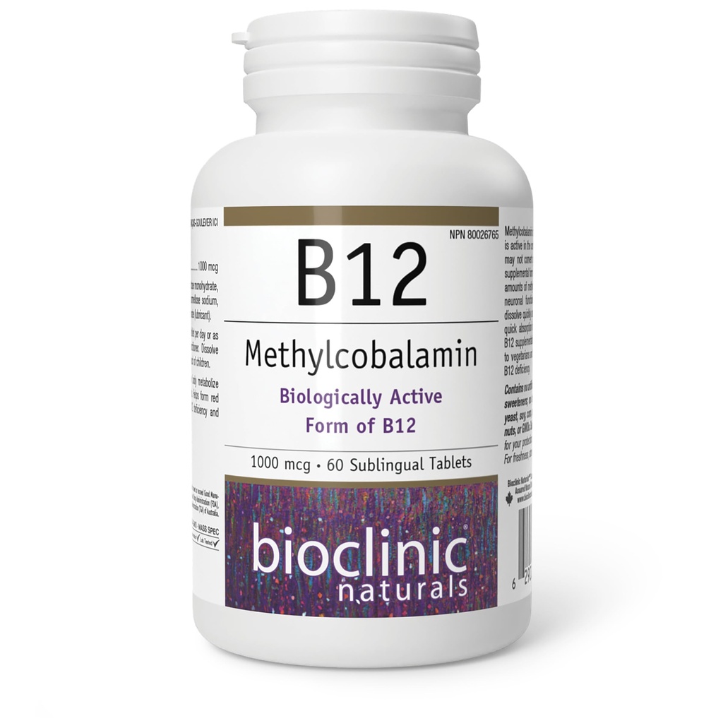 Bioclinic Naturals - B12 Methyylobalamin 1000 mcg 60 loz