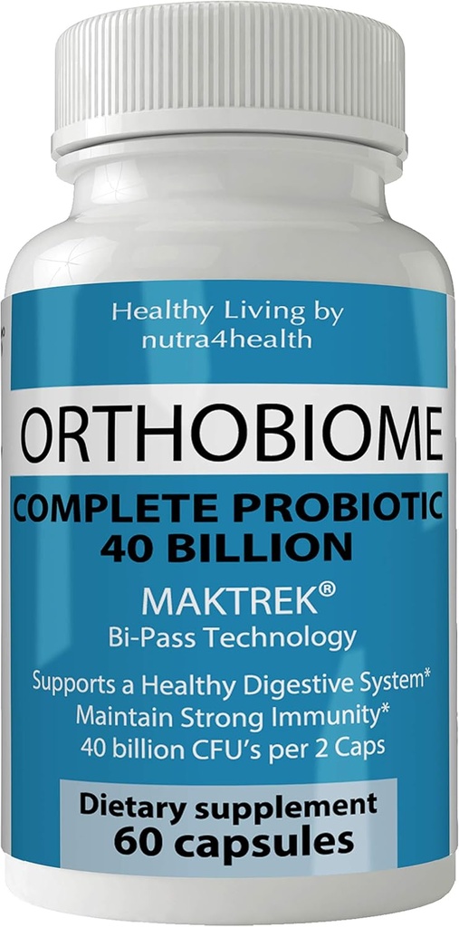 Orthobiome שלמות Probiotic Pills Ortho Biome קפסולות פורמולה Boost Metabolism גלולות עבור Better Digestion להפסיק Bloating, Constipation ו Relieves Flatulence Gas