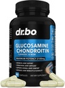 Glucosamine Chondroitin MSM Turmeric - Joints Health תוסף 2100 מ"ג הברך ופרקים - תוספת תמיכה משותפת גלולות מתקדמות גלוקוזאמין Sulfate קפסולות משותף לגברים מבוגרים