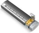 Travel Pill מארגנת שבועי, 1 פעם ביום,Upgrade Premium אלומיניום Alloy Daily Pill Box 7 Day, Portable Metal Pill Case, Pill Holder כדי להחזיק ויטמינים, תרופות, גלולות, תוספים (Grey)