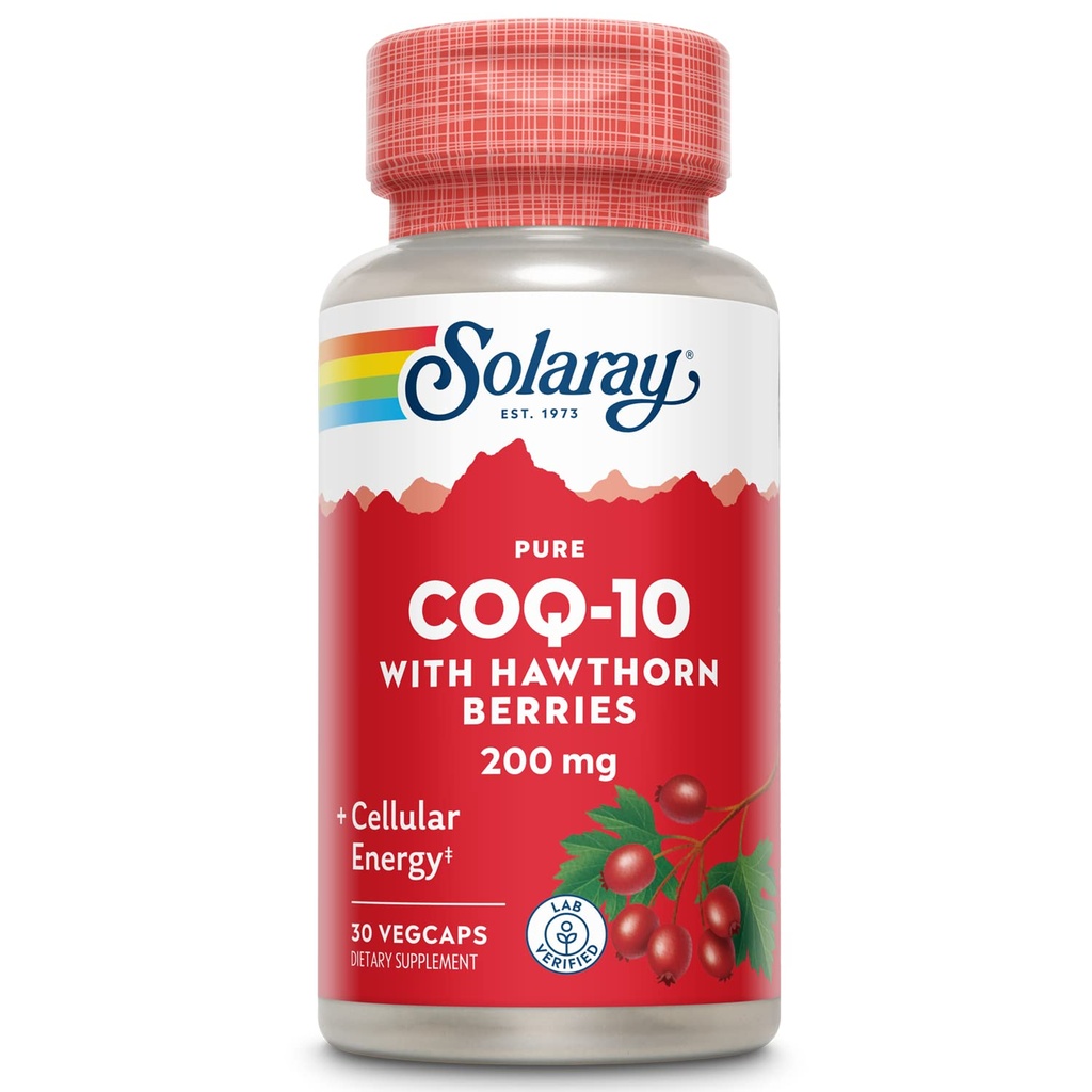 SOLAרי Pure CoQ-10 200 מ"ג | תמיכה פונקציונלית לב בריאה ואנרגיה סלולרית