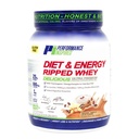 דיאטת אנרגיה וחלבון Whey - 25G חלבון נקי - L-Carnitine & Leucine - Enzymes - Green Tea Extract - Gluten-Free - 1g Sugar - Vanilla Latte - 2.4 lb