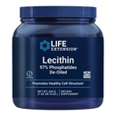 Life Extension Lecithin, מקדם מבנה תאים בריאים ותפקוד המוח, Gluten Free, non-GMO, Vegetarian, 454 גרמים