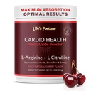 Life's Fortune 5000 מ"ג L-Arginine אבקת תוסף 1000 מ"ג L-Citrulline, High Potency Nitric Oxide Health Booster, Endurance, Workout Performance, Natural Cherry Flavor (20 משרתות)