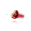 שמיעה Amplifier Aid, In Ear Hearing Aids, Battery Operated Sound Amplifier, Single Hearing Aid for קשישים, Invisible Sound Enhancer Red(Rightאוזן)