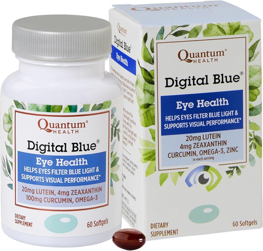 בריאות קוונטית כחולה עין בריאות, 60 Softgels