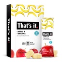 זוהי תזונה של Apples + בננה 100% טבעי פירות בר, Paleo לילדים ומבוגרים, non GMO Sugar-Free, No preservatives אנרגיה מזון, 14.4 Oz, Pack של 12