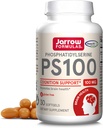 Jarrow Formulas PS100 Phosphatidylserine 100 מ"ג, תוספת תזונתית לבריאות המוח ותמיכה קוגניטיבית, 30 Softgels, 10-30 יום אספקה