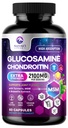 Glucosamine Chondroitin MSM תוספת 2100 מ"ג - עם Glucosamine Sulfate, Turmeric, Boswellia, Quercetin & Bromelain - הכוח הנוסף של הטבע גמישות, ניידות ותמיכה משותפת, 60 קפסולות.