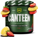 REDCON1 Canteen hydrotion + Electrolytes, Strawberry Lemonade - אבקת שתייה אלקטרוליטית עם ויטמין B + מינרלים לשיקום - אבקת מים קוקוס & Hyaluronic Acid עבור הידרציה (30 משרתים)