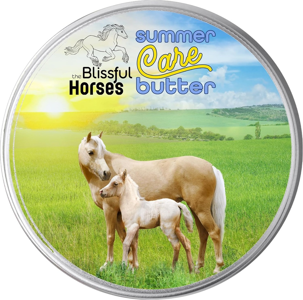 סוסי הקיץ החמים של הקיץ Care Sun Butter, Gentle Horse sunscreen, Easy-to-Apply Equine Sunblock פתרון, חייב להיות סוס חיוני עבור כל היום הגנה, 4 oz.