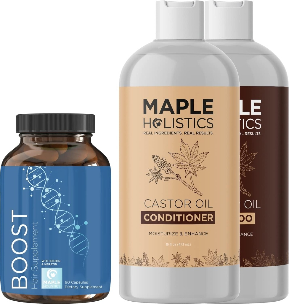 וולמיזציה של Shampoo ו- Conditioner להגדיר עם Biotin עבור צמיחת שיער - עבור נשים וגברים