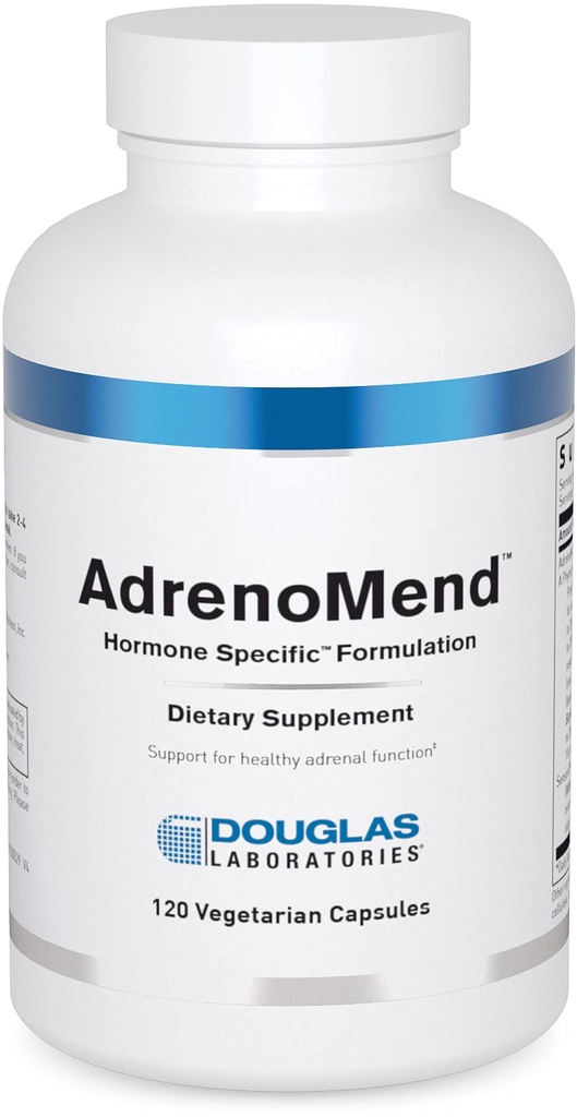 דאגלס מעבדות AdrenoMend - Rhodiola Herbal תוסף - תמיכה אדניאל - עם Ashwagandha, Bacopa Monnieri, ואביזרים אחרים - non-GMO - 120 קפסולות צמחוניות
