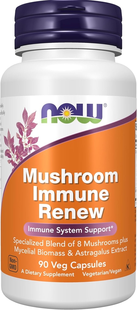 תוספי מזון עכשיו, Immune RenewTM עם Astragalus Root Extract, Immune System Support *, 90 ואג קפסולות