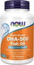 Now Foods DHA- 500 מ"ג תומך פונקציונליות קוגניטיבית, 90 גולים